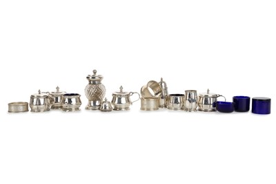 Lot 107 - COLLECTION OF SILVER CRUETS