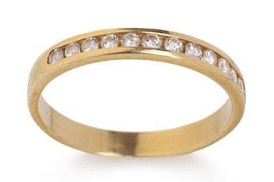 Lot 684 - DIAMOND HALF ETERNITY RING