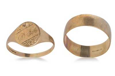 Lot 690 - TWO GOLD RINGS