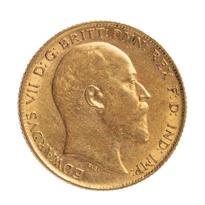 Lot 70 - EDWARD VII GOLD HALF SOVEREIGN