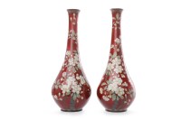 Lot 541 - PAIR OF EARLY 20TH CENTURY JAPANESE CLOISONNE...