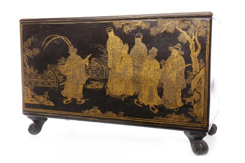 Lot 551 - EARLY 20TH CENTURY CHINESE LACQUERED WOOD...