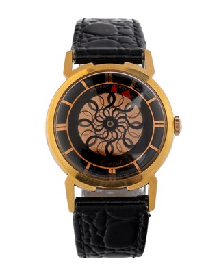 Lot 878 - ERNEST BOREL GOLD PLATED KALEIDOSCOPE OR MYSTERY WRIST WATCH