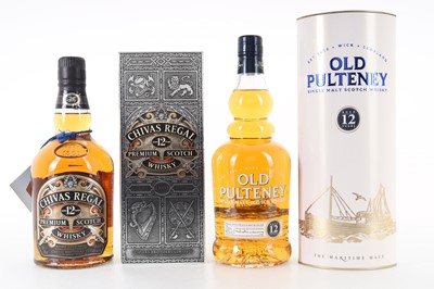 Lot 437 - OLD PULTENEY 12 YEAR OLD AND CHIVAS REGAL 12 YEAR OLD