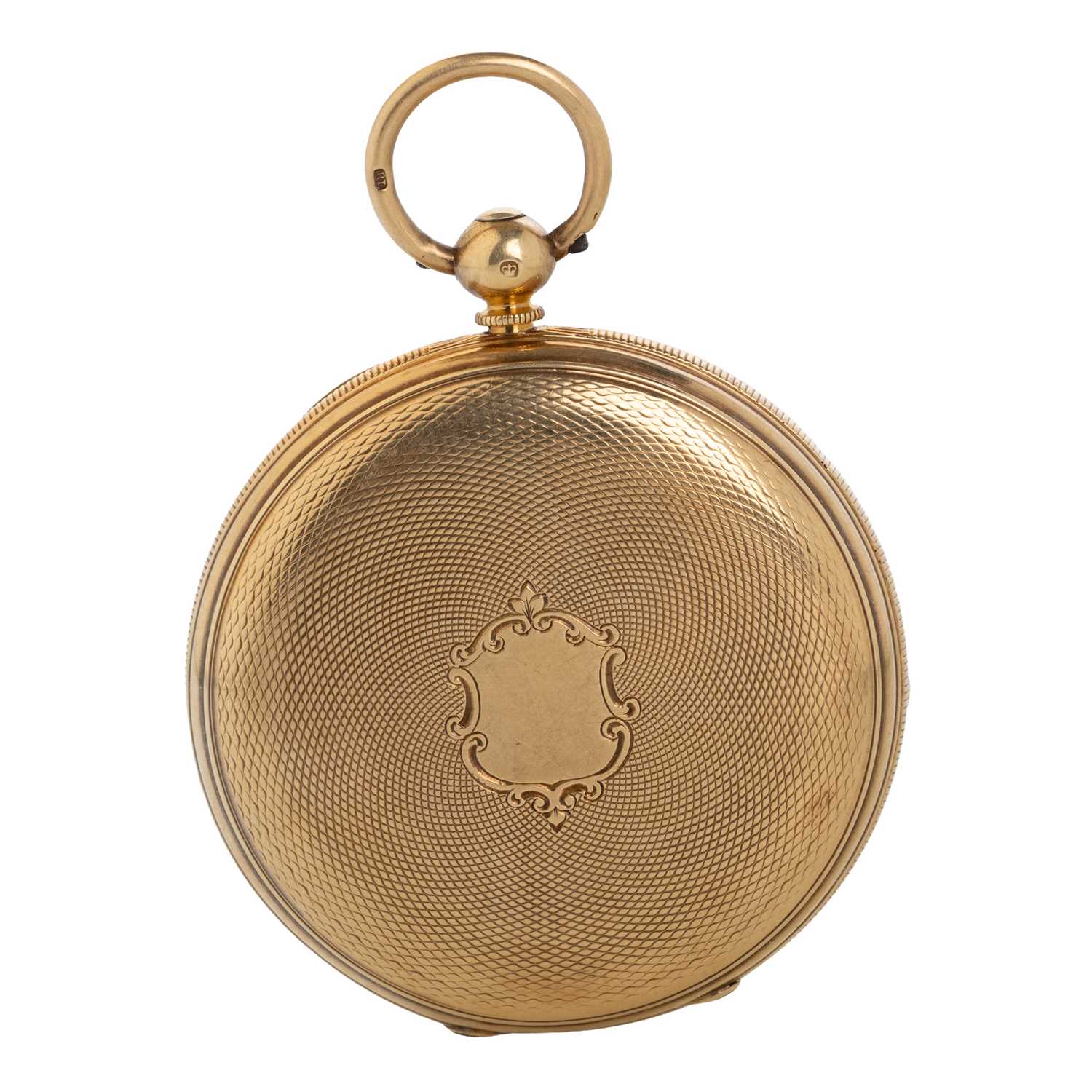 Lot 881 - EIGHTEEN CARAT GOLD FULL HUNTER POCKET WATCH