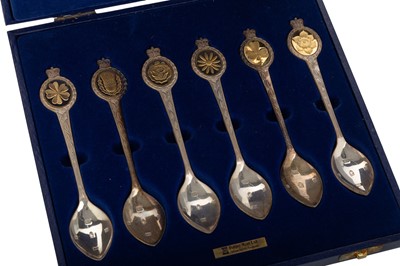 Lot 135 - SET OF SIX ELIZABETH II SILVER SPOONS