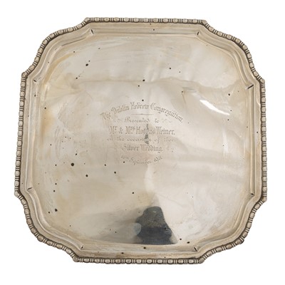 Lot 137 - EDWARD VII SILVER SALVER