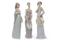 Lot 752 - LLADRO FIGURE 'BRIDESMAID' along with two...