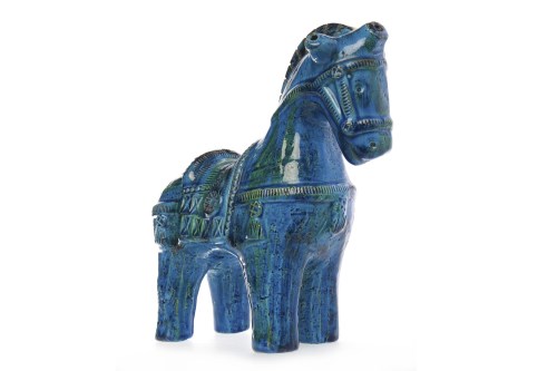 Lot 753 - ITALIAN STUDIO POTTERY HORSE IN THE STYLE OF...