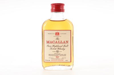 Lot 455 - MACALLAN 10 YEAR OLD GORDON & MACPHAIL 1970S MINIATURE