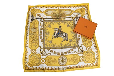 Lot 139 - HERMES, 'LUVOVICVS MAGNVS' SILK SCARF