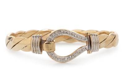 Lot 530A - DIAMOND BUCKLE BANGLE