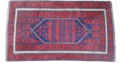 Lot 77 - TURKISH HAND WOVEN WOOL RUG