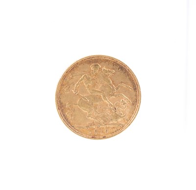Lot 113 - EDWARD VII GOLD SOVEREIGN
