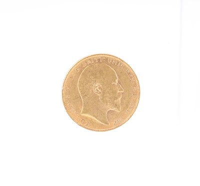 Lot 119 - EDWARD VII GOLD SOVEREIGN