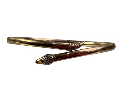 Lot 3 - GOLD SNAKE BANGLE