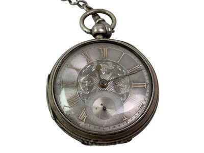 Lot 13 - TWO SILVER CASED POCKET WATCHES