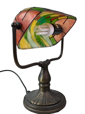 Lot 61 - TIFFANY STYLE DESK LAMP