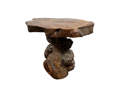 Lot 1746 - CONTEMPORARY SCOTTISH ELM RUSTIC TABLE