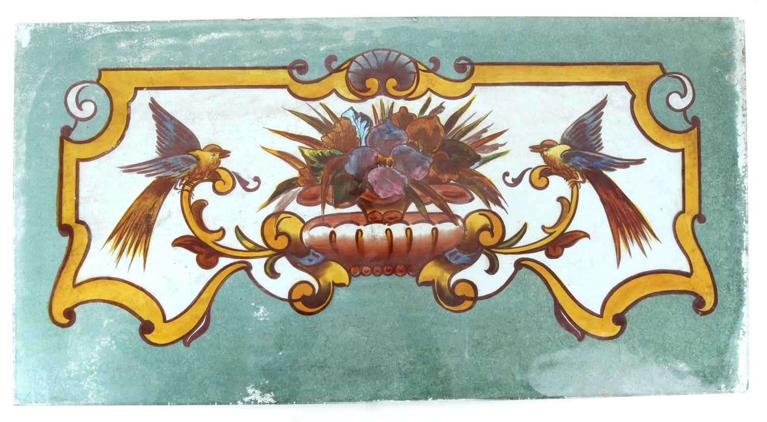 Lot 1748 - STAINED GLASS PANEL