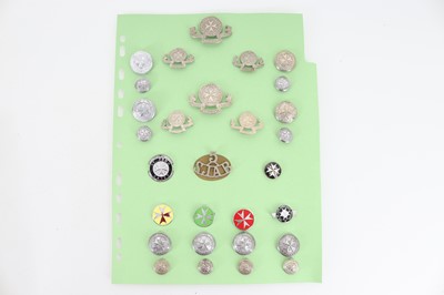 Lot 1272 - LARGE COLLECTION OF BUTTONS, BADGES AND INSIGNIA