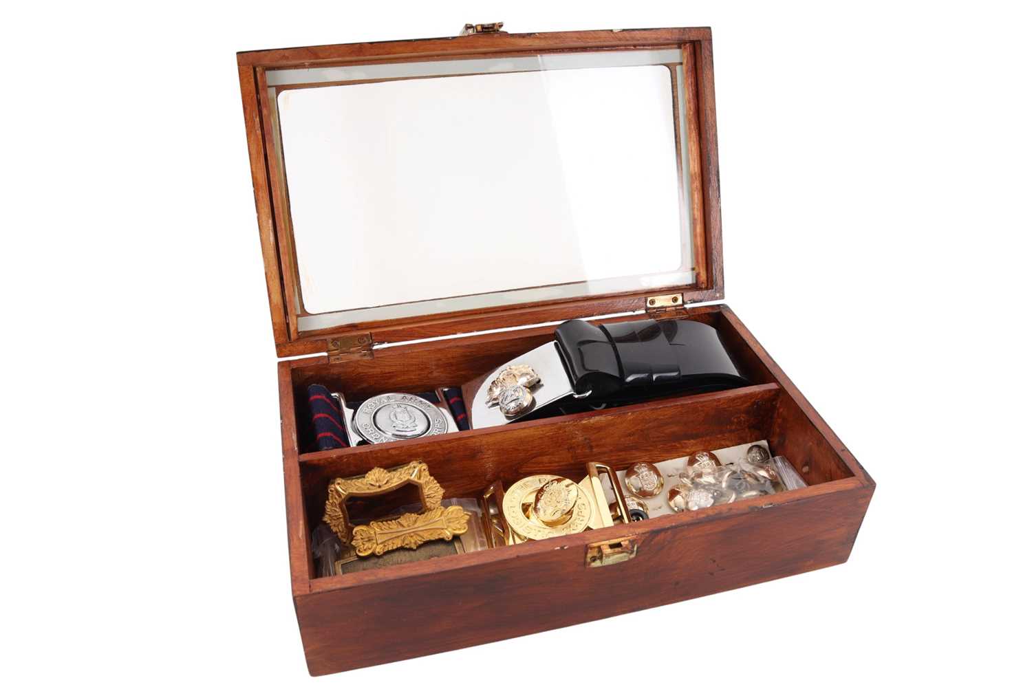 Lot 1277 - GROUP OF BRITISH REGIMENTAL BELTS AND BUCKLES