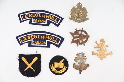Lot 1279 - GROUP OF BRITISH REGIMENTAL INSIGNIA