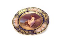 Lot 799 - ROYAL VIENNA PORCELAIN CABINET PLATE with...