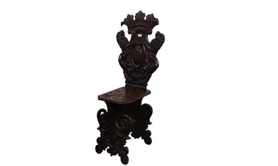 Lot 1752 - ITALIAN RENAISSANCE SGABELLO CHAIR