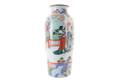 Lot 948 - LARGE CHINESE WUCAI VASE