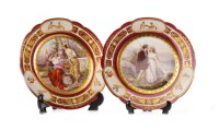 Lot 807 - PAIR OF CABINET PLATES IN THE VIENNA STYLE...