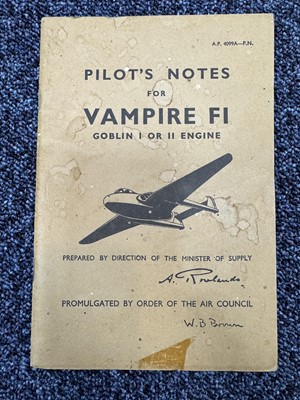 Lot 1291 - FIVE PILOT’S NOTES BOOKLETS