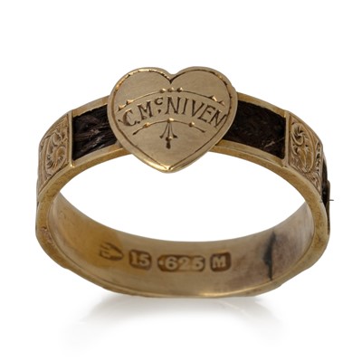 Lot VICTORIAN MOURNING RING