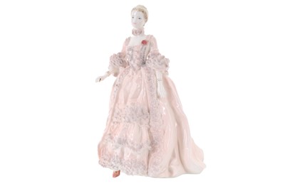 Lot 1765 - JOHN BROMLEY FOR COALPORT, FIGURE OF ''MADAME DE POMPADOUR'