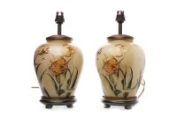 Lot 817 - PAIR OF JENNY WORRALL 'TULIP' PATTERN TABLE...