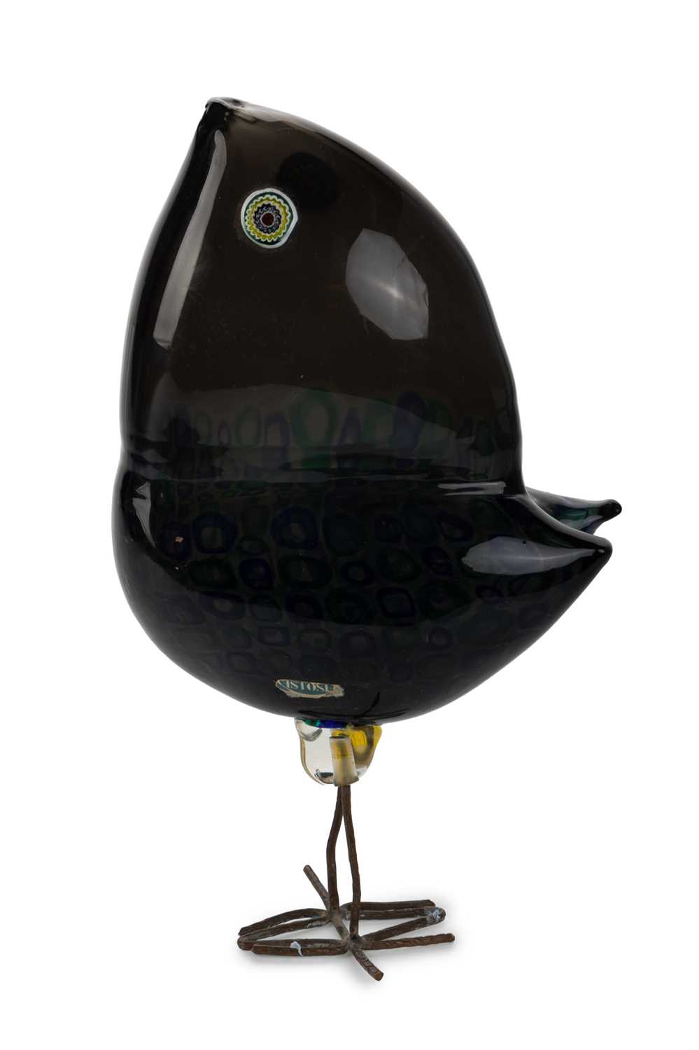 Lot 1789 - ALESSANDRO PIANON (1931-84 FOR VISTOSI, ITALY, 'PULCINI' GLASS BIRD FIGURE