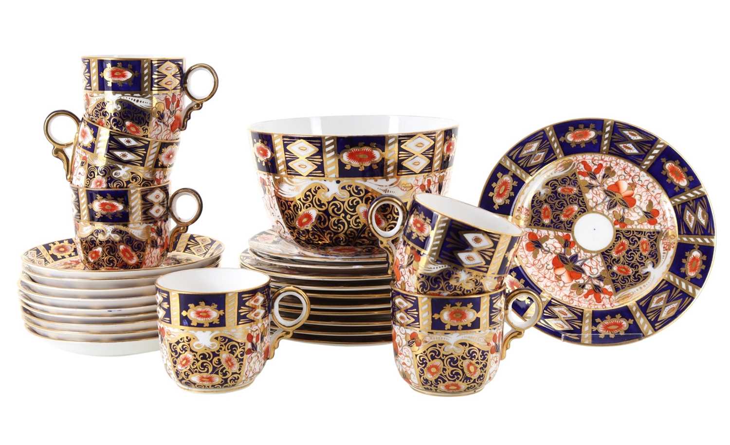 Lot 1812 - ROYAL CROWN DERBY PART TEA SERVICE