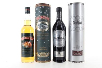 Lot 18 - GLENFIDDICH 12 YEAR OLD CAORAN RESERVE AND DRUMGUISH CHRISTMAS EDITION