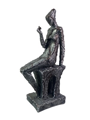 Lot 1836 - THREE CONTEMPORARY METAL ANTELOPE FIGURES