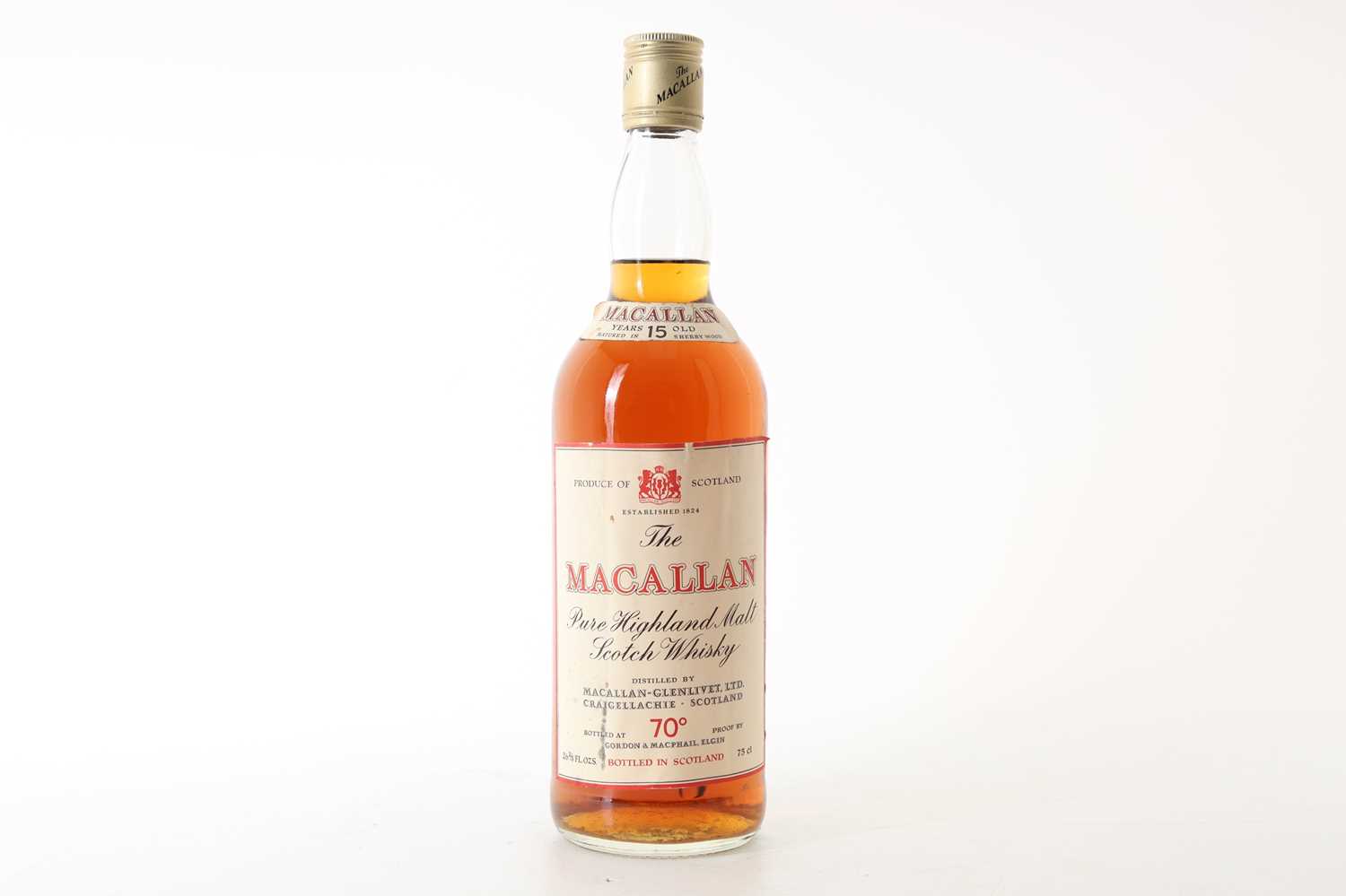 Lot 31 - MACALLAN 15 YEAR OLD 1970S GORDON & MACPHAIL 26 2/3 FL OZ