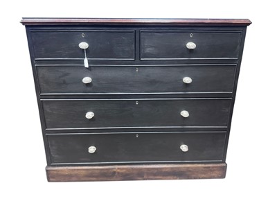 Lot 1627 - ROYAL INTEREST, MAHOGANY AND PINE CHEST OF DRAWERS FOR H.M.S. MEDINA, BY WARING & GILLOW