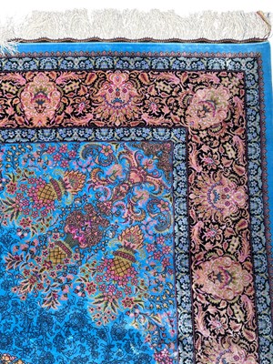 Lot 1843 - PART SILK BORDERED CARPET