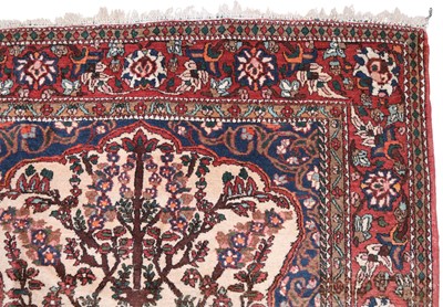 Lot 1845 - ASIAN BORDERED TREE OF LIFE PRAYER RUG