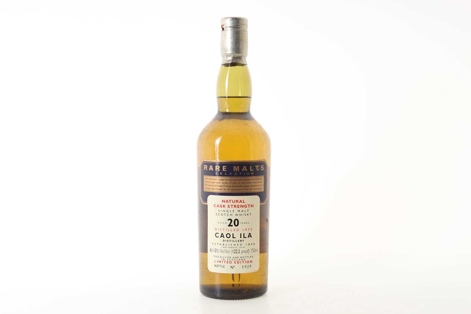 Lot 48 - CAOL ILA 1975 20 YEAR OLD RARE MALTS 75CL
