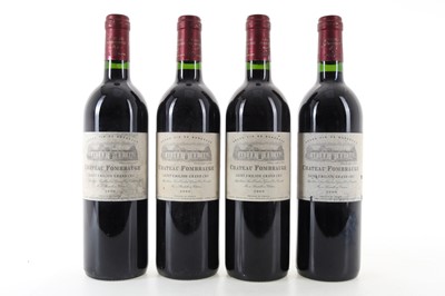 Lot 73 - FOUR BOTTLES OF CHATEAU FOMBRAUGE 2000 SAINT EMILION