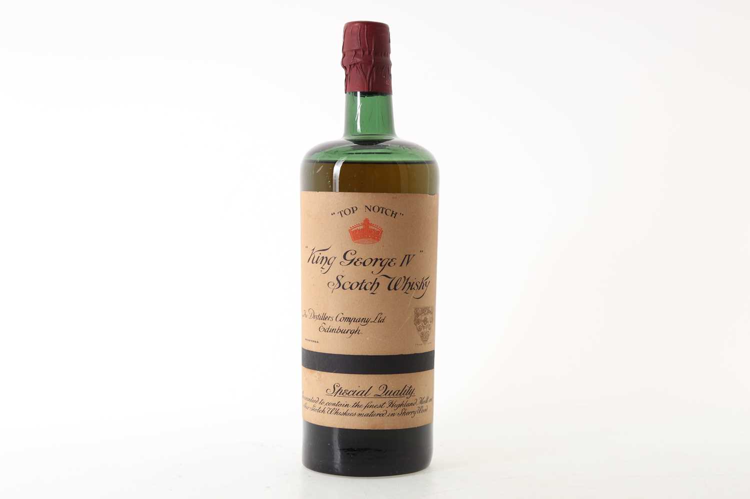 Lot 65 - KING GEORGE IV 'TOP NOTCH' WHISKY CIRCA 1920S