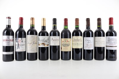 Lot 88 - TEN BOTTLES OF BORDEAUX RED WINE