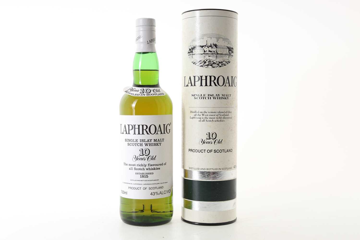 Lot 75 - LAPHROAIG 10 YEAR OLD 1980S PRE-ROYAL WARRANT