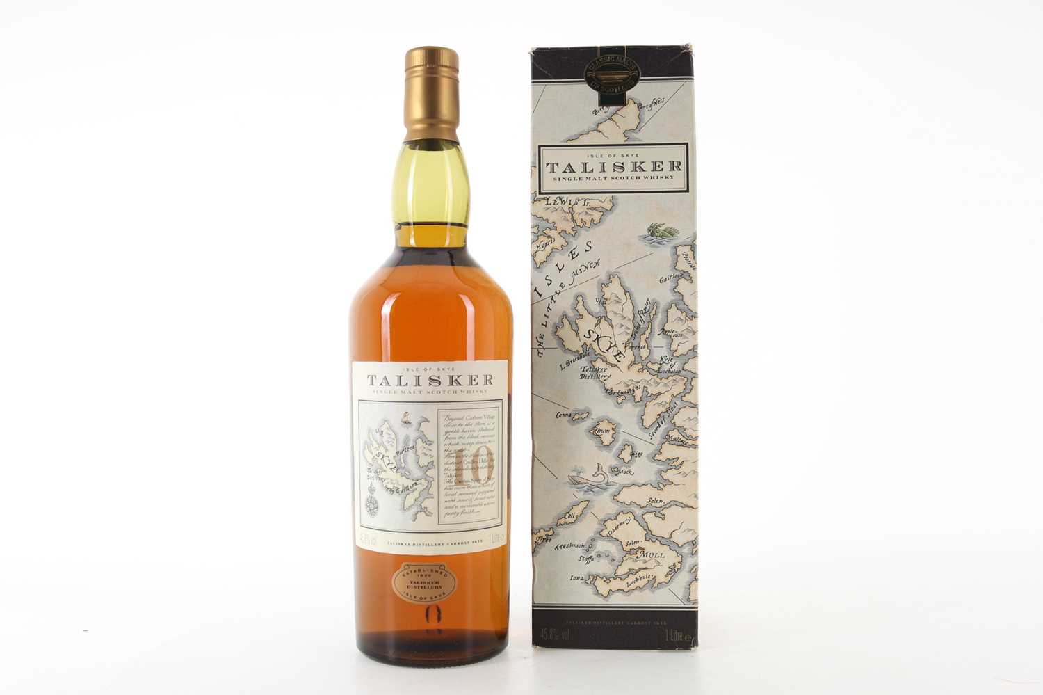 Lot 116 - TALISKER 10 YEAR OLD MAP LABEL 1L