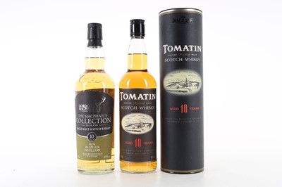 Lot 146 - TOMATIN 10 YEAR OLD AND BALBLAIR 10 YEAR OLD THE MACPHAIL'S COLLECTION